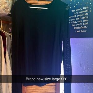 Black Long Sleeve Top